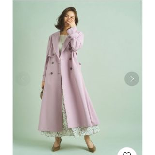 ︎新品 ︎ ︎マイストラーダ ︎バックフレアトレンチコート ピンク