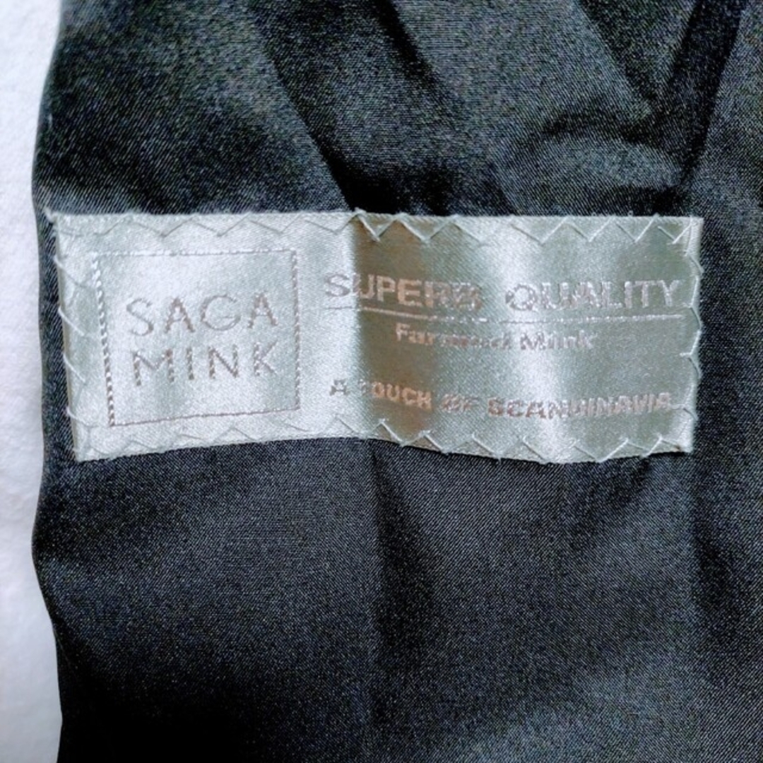 シェアードミンク ショート丈 コート 毛皮保証書付き サガミンク 韓国 4