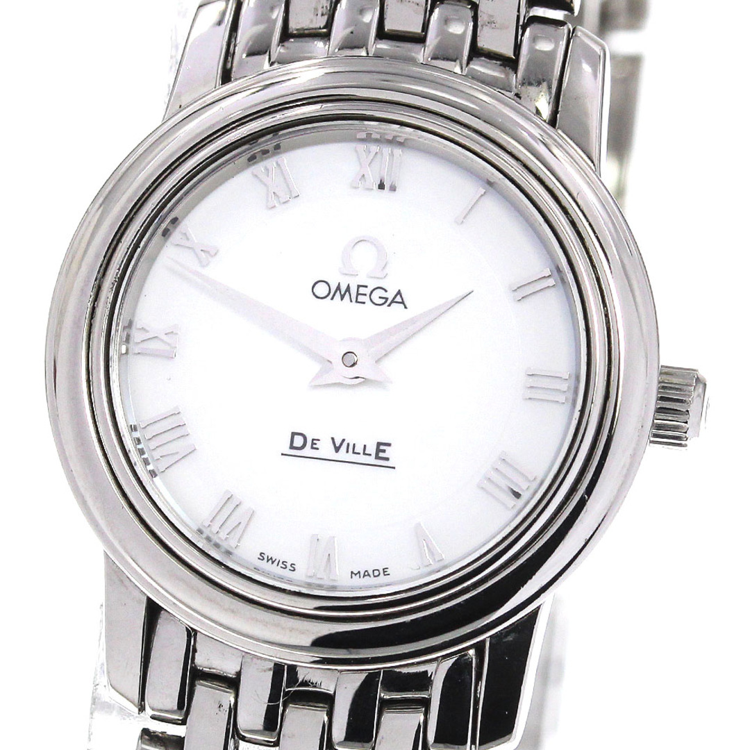 ☆良品 ★保証書付き【OMEGA】オメガ デビル プレステージ 4570.71 クォーツ レディース_719557【ev15】