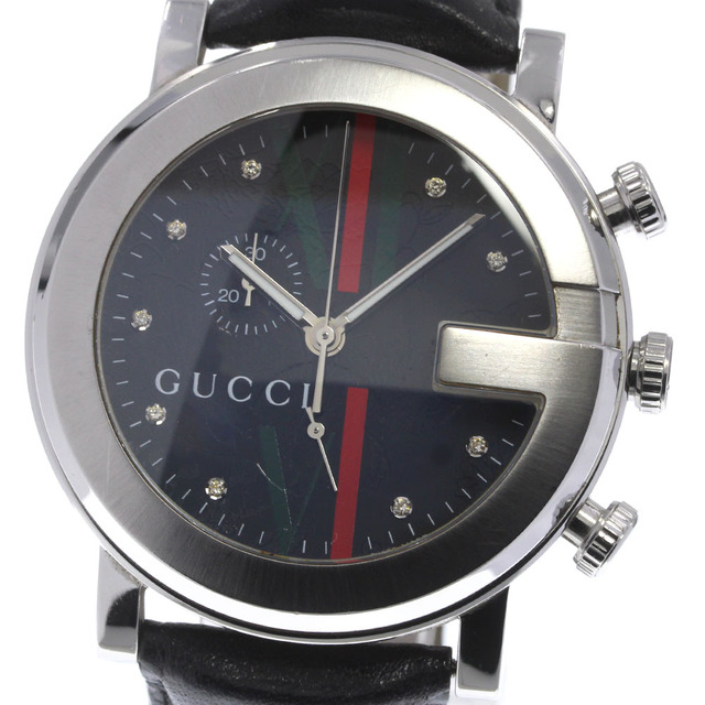 高評価なギフト 9Pダイヤ クロノグラフ 101M 【GUCCI】グッチ - Gucci