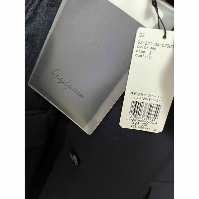 Yohji Yamamoto - 新品YOHJI YAMAMOTO COSTUME HOMMEテーラード