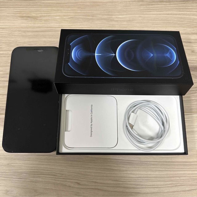 【美品】iPhone 12 Pro Max ブルー 128 GB SIMフリー