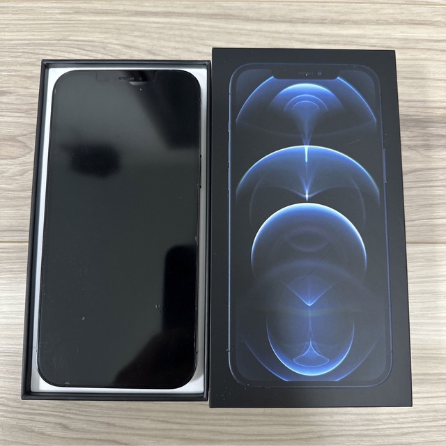 独特な 【送料無料】 iPhone - 【美品】iPhone 12 Pro Max ブルー 128 ...