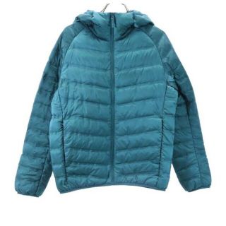 ユニクロ(UNIQLO)のユニクロ ウルトラライトダウンシームレスパーカ XS グリーン系 UNIQLO ジャケット メンズ 【R221020】ユニクロ ウルトラライトダウンシームレスパーカ XS グリーン系 UNIQLO ジャケット メンズ 古着 R221020(ダッフルコート)