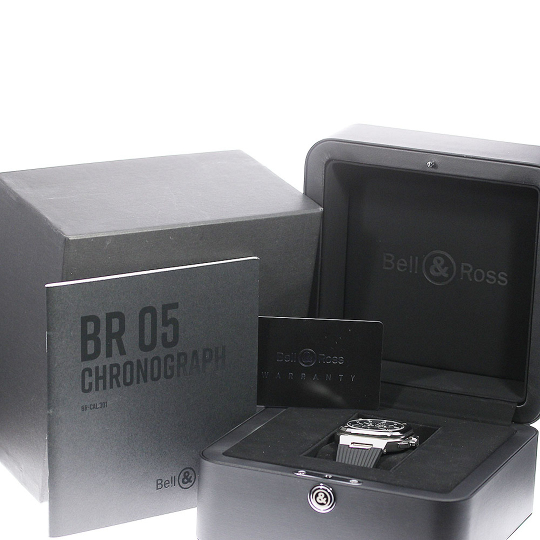 Bell & Ross(ベルアンドロス)の★箱・保証書付き【Bell＆Ross】ベル＆ロス BR05 クロノ ブラックスティール BR05C-BL-ST/SRB 自動巻き メンズ_731534 メンズの時計(腕時計(アナログ))の商品写真