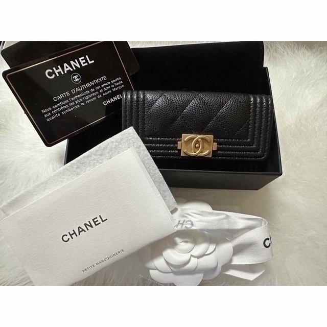 CHANEL  ボーイシャネルフラップカードホルダー