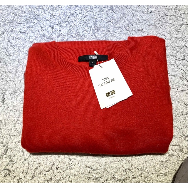 【新品未使用】ユニクロ　3Dカシミヤクルーネックセーター（長袖）Lサイズ 2