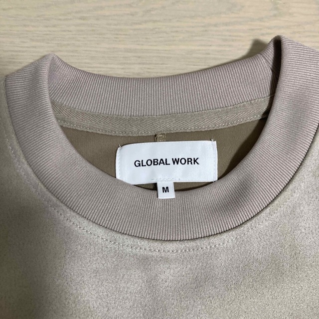 GLOBAL WORK(グローバルワーク)のグローバルワーク　スウェードライククルースウェット メンズのトップス(Tシャツ/カットソー(七分/長袖))の商品写真