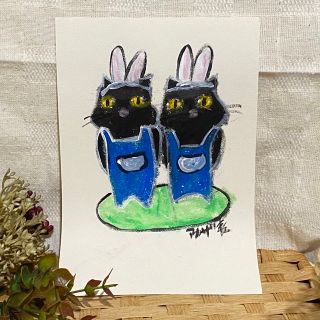 原画 明日へジャンプ ウサギのタロピョン