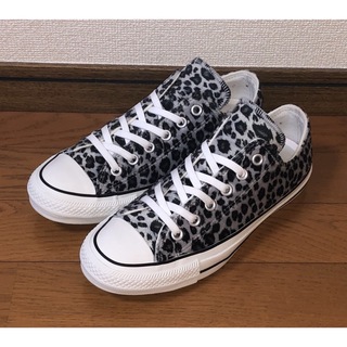 美品 CONVERSE ALLSTAR 100 OX 24.5cm レオパード