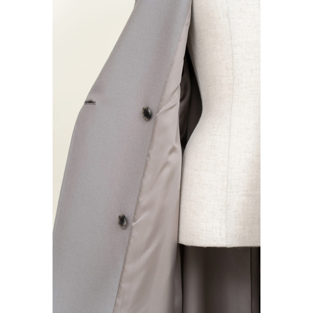 IIROT - IIROT Melton Long Coat_Grayの通販 by aya's shop IIROT - IIROT Melton Long Coat_Grayの通販 by aya's shop