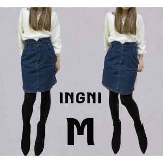 イング(INGNI)の【 INGNI 】デニムミニスカート デニムタイトスカート デニム スカート M(ミニスカート)