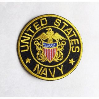 新品　ワッペン アイロンワッペン　パッチ　ミリタリーワッペン USNAVY(個人装備)