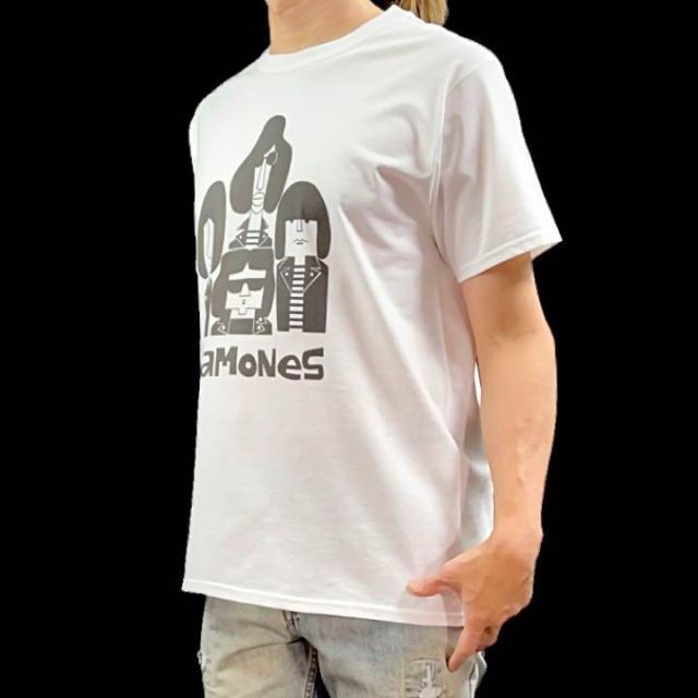 【新品 送料込】RAMONES ラモーンズ NYパンク デフォルメ Tシャツメンズ