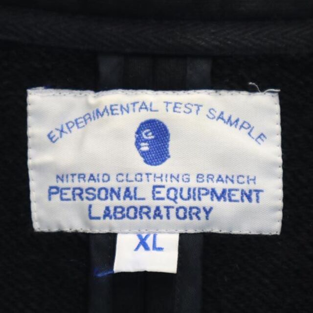 PERSONAL EQUIPMENT LABORATORY スウェット テーラードジャケット XL 黒  メンズ   【221025】サイズ表記