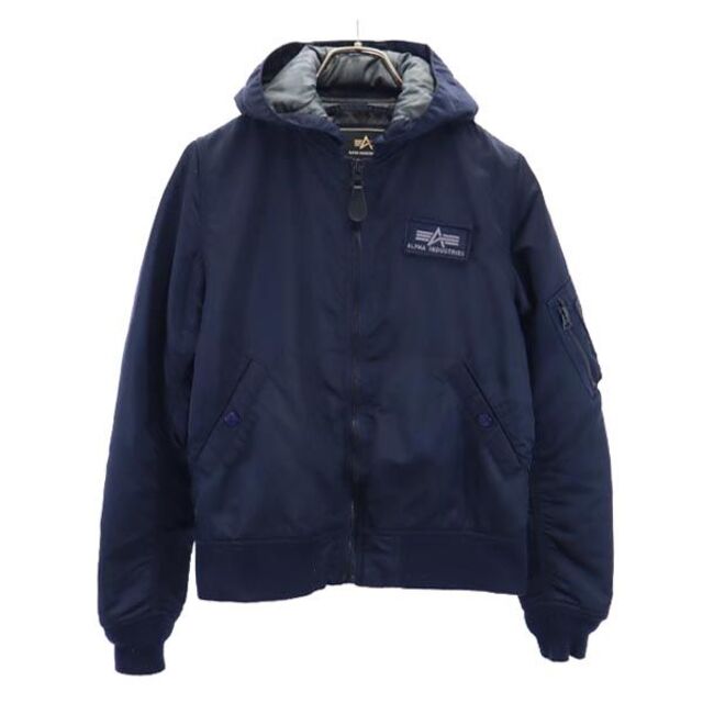 アルファインダストリーズ ローズバッド コラボ 中綿 フライト ナイロンジャケット M 紺 ALPHA INDUSTRIES INC ROSE BUD レディース   【221019】