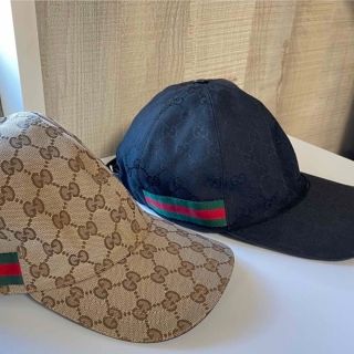 グッチ(Gucci)のGUCCIキャップ　ブラック(キャップ)