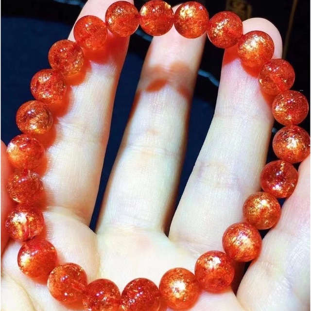 ⭐︎【天然】サンストーン ブレスレット 12.4mm-
