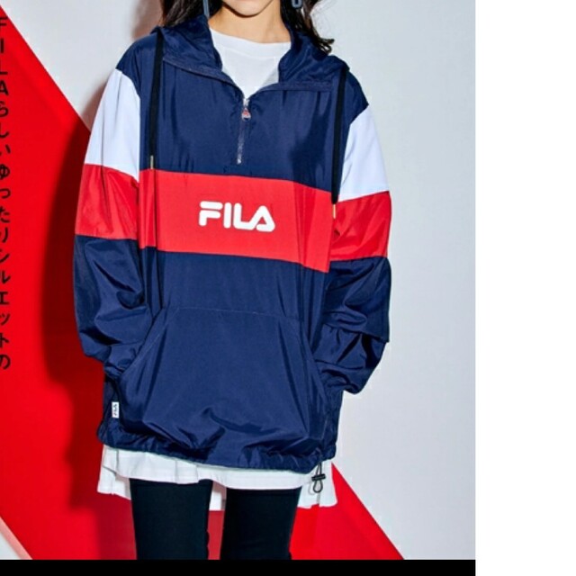 FILA 新品未使用タグ付きFILAナイロンパーカーS〜Mネイビー系の通販 by ICECANDY's shop｜フィラならラクマ