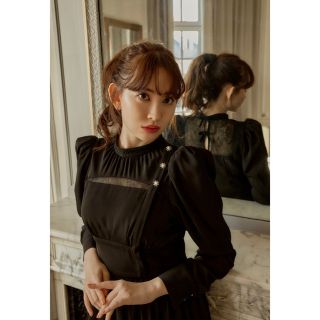 ハーリップトゥ(Her lip to)のModern Mademoiselle Back Ribbon Dress(ロングワンピース/マキシワンピース)