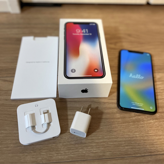 スマホ/家電/カメラ 【中古】iPhone X スペースグレイ64GB SIMフリー