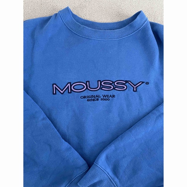 moussy(マウジー)のmoussy PATCH WORK LOGO プルオーバー レディースのトップス(トレーナー/スウェット)の商品写真