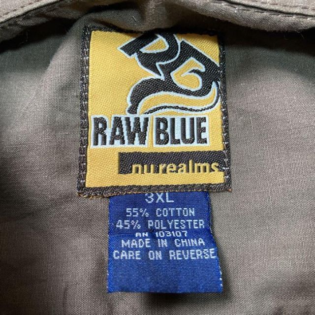 90s ROW BLUE 総柄 ビックシルエット シャツ メンズのトップス(Tシャツ/カットソー(七分/長袖))の商品写真