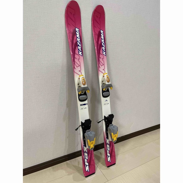 KAZAMA スキー板 100cm ビンディング付き キッズ　子供　ジュニア スポーツ/アウトドアのスキー(板)の商品写真