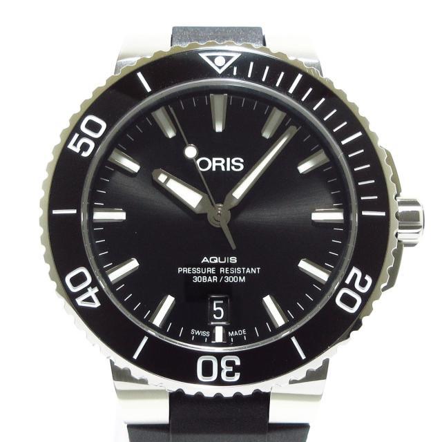 ORIS - オリス 腕時計美品  アクイス デイト 黒