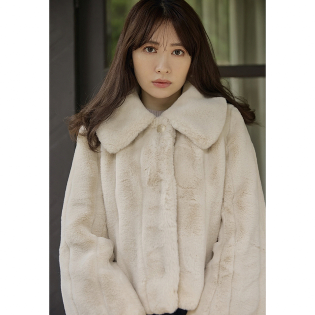 【試着のみ】Winter Love Faux Fur Coat 【beige】