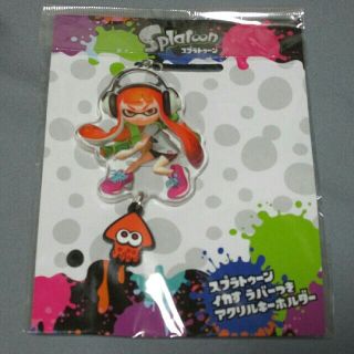 スプラトゥーン　イカす ラバーつき アクリルキーホルダー(キャラクターグッズ)