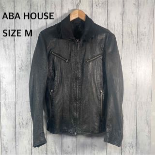 美品 ABAHOUSE 女性☆レディース レザーライダースジャケット☆羊革M