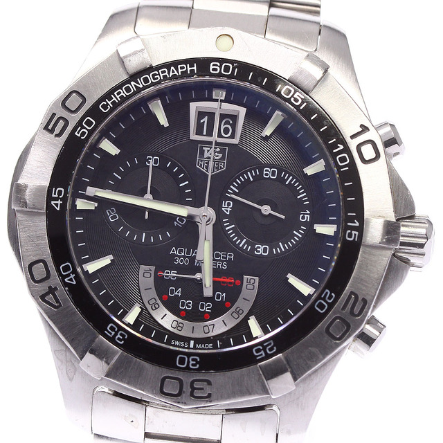 レビューで送料無料】 TAG Heuer - 【TAG HEUER】タグホイヤー アクアレーサー グランドデイト CAF101A クォーツ メンズ_718866 腕時計(アナログ) - www.thegrindsession.com