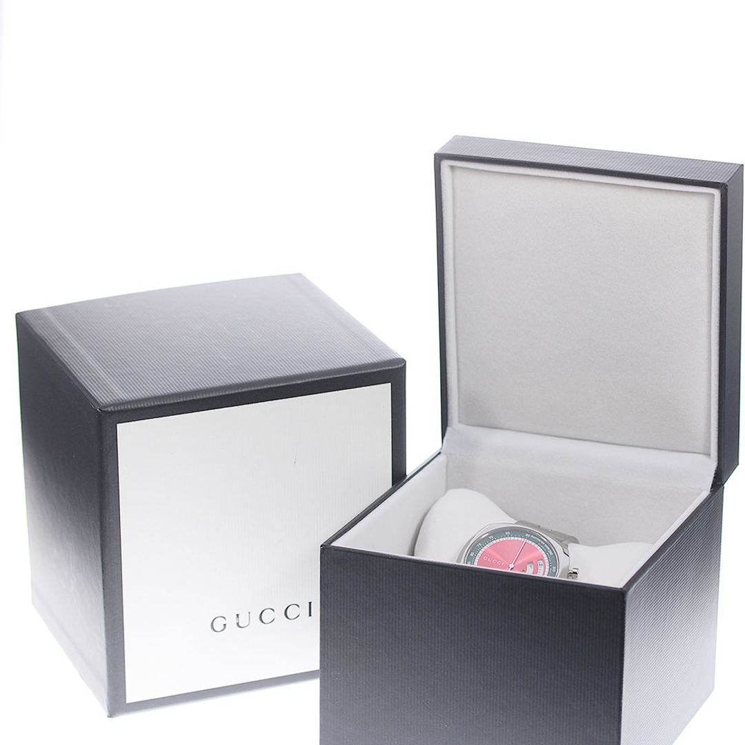 Gucci(グッチ)の☆美品 ★内箱付き【GUCCI】グッチ グリップクロノ クロノグラフ 157.2 / YA157303 クォーツ メンズ_731642【ev20】 メンズの時計(腕時計(アナログ))の商品写真