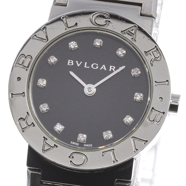 いラインアップ BVLGARI レディース_717828 クォーツ BB26SS 12Pダイヤ