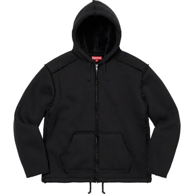 XL supreme Faux Shearling Hooded Jacket