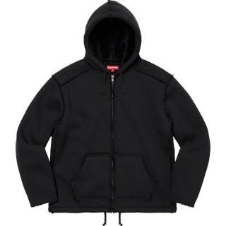 シュプリーム(Supreme)のXL supreme Faux Shearling Hooded Jacket(毛皮/ファーコート)