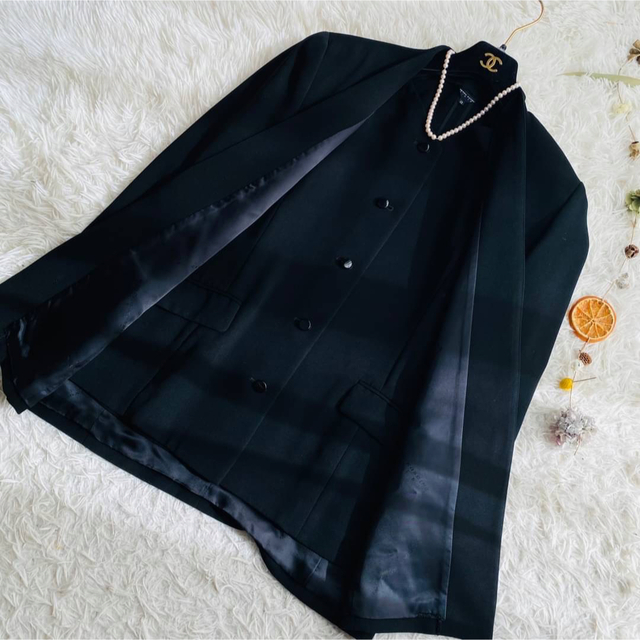 3点セット 極美品 ヒロココシノ ノーカラー ブラックフォーマル 3点セット 極美品 ヒロココシノ ノーカラー ブラックフォーマル