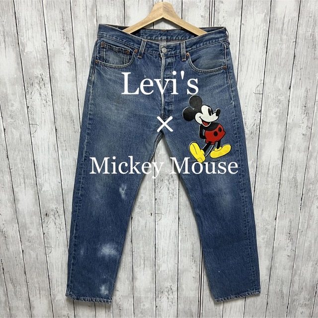 Levi's501× Mickey Mouse アメリカ製デニム！リーバイス501