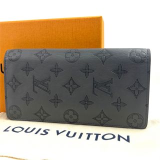 ルイヴィトン(LOUIS VUITTON)の【極美品】ルイヴィトン　ポルトフォイユ・ブラザ　モノグラムシャドウ　正規品(長財布)