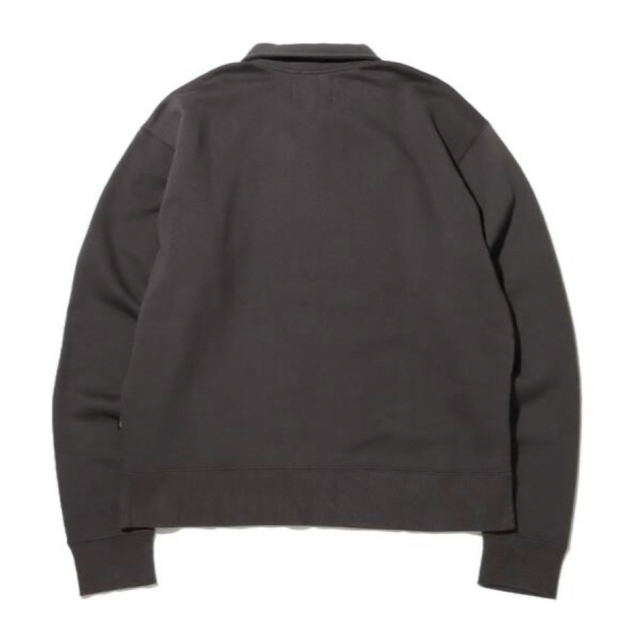 atmos OVERDYED HALF ZIP SWEAT CHARCOLE