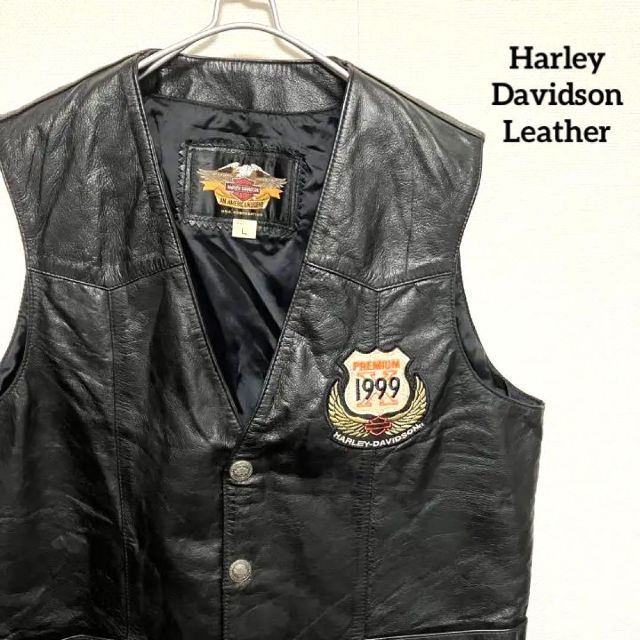 Harley Davidson - 【harley-davidson 】本革 レザーベスト ハーレー