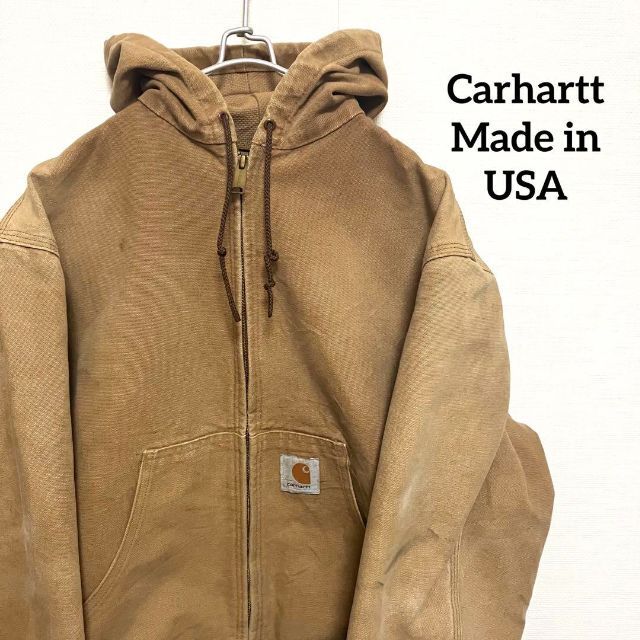 Carhartt　アクティブジャケット【メンズM】ベージュ　USA製