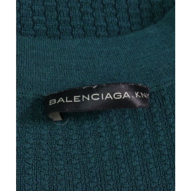 Balenciaga(バレンシアガ)のBALENCIAGA バレンシアガ ワンピース 34(XXS位) 緑系 【古着】【中古】 レディースのワンピース(ひざ丈ワンピース)の商品写真