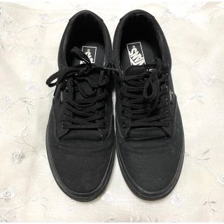 ヴァンズ(VANS)の【美品】VANS バンズ ブラックスニーカー 27cm(スニーカー)