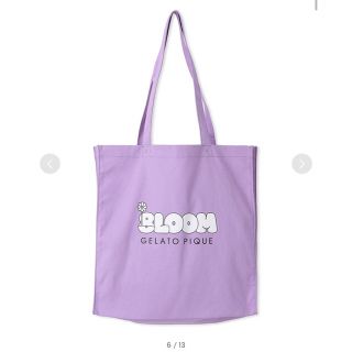 ジェラートピケ(gelato pique)のジェラピケ　8LOOM  Bloom  ブルーム　ロゴホビートート　パープル(トートバッグ)