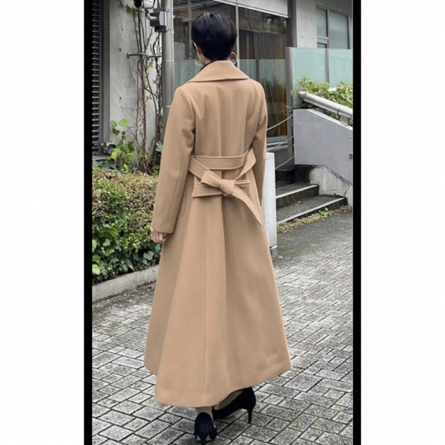 【新作からSALEアイテム等お得な商品満載】 新品 Jenneジェンヌ ウールコート キャメル ロングコート