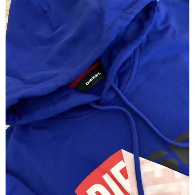 新品】DIESEL ディーゼル/剥がれロゴ スウェット パーカー フーディ S