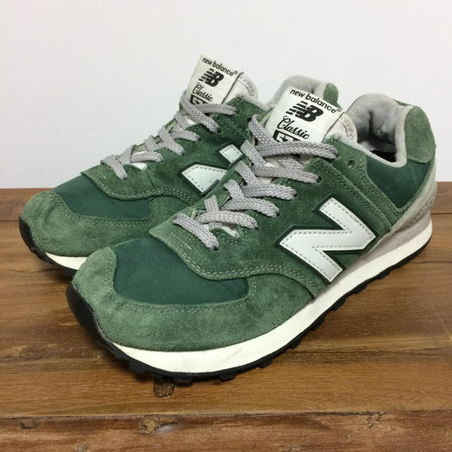 New Balance 送料無料！ ニューバランス 574 クラシック 24cm グリーンの通販 by kana's shop｜ニューバランス ならラクマ