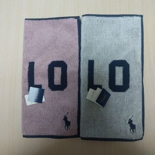 ラルフローレン(Ralph Lauren)のラルフローレン  タオルハンカチ  2枚  新品  (ル)(ハンカチ)